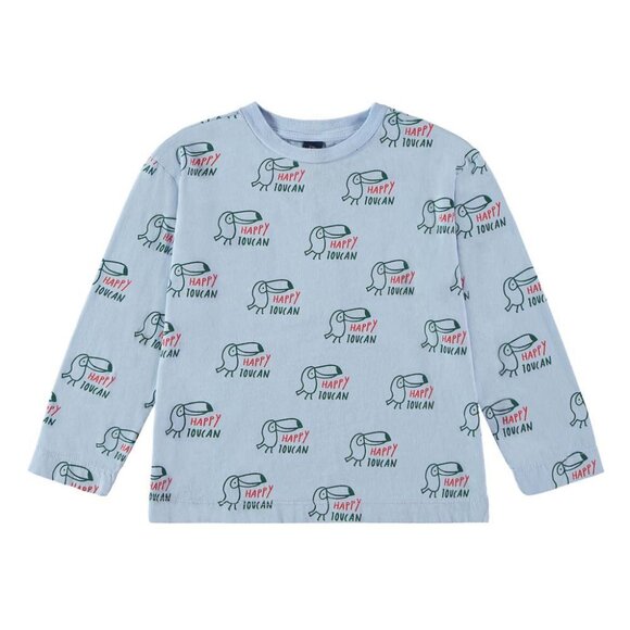 T-Shirt Allover Happy Toucan - Light Blue - Picture 1 of 2